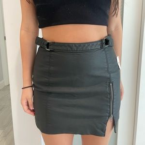 Black Leather Skirt